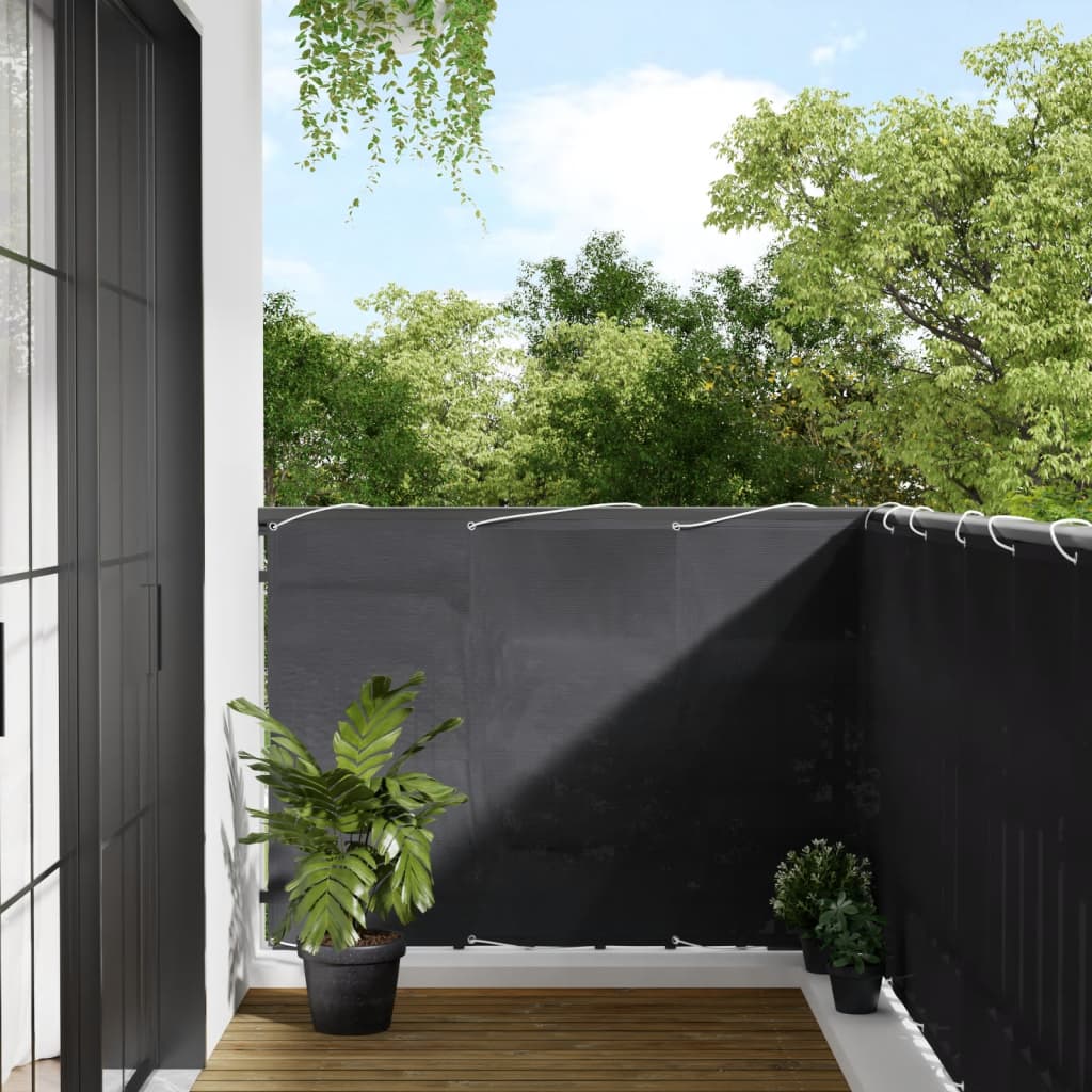 Balkon-Sichtschutz Oxford-Gewebe Anthrazit