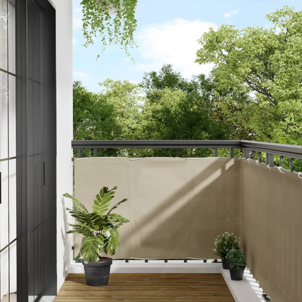 Balkon-Sichtschutz 100 % Polyester-Oxford Beige