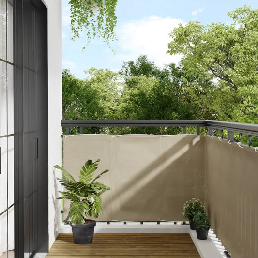 Balkon-Sichtschutz 100 % Polyester-Oxford Beige