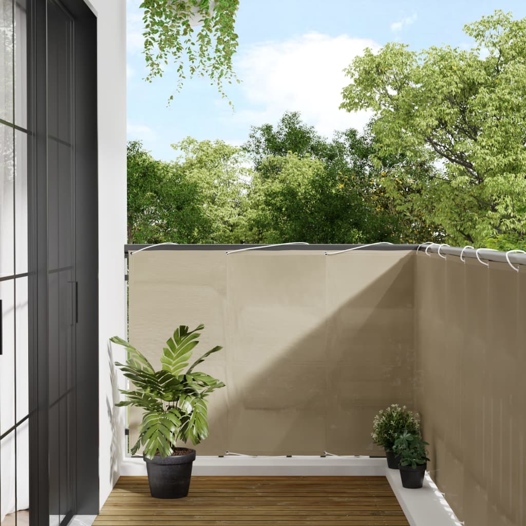 Balkon-Sichtschutz 100 % Polyester-Oxford Beige