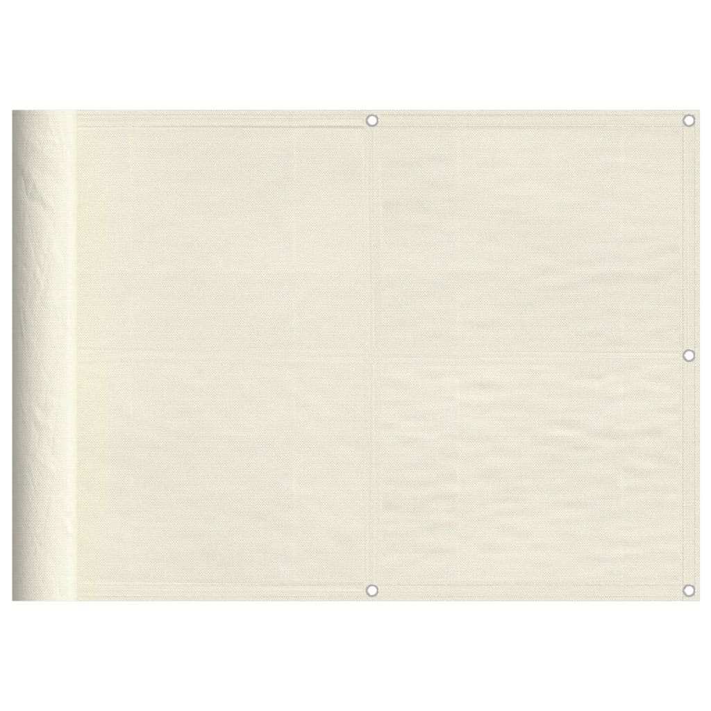 Balkon-Sichtschutz 100 % Polyester-Oxford Creme