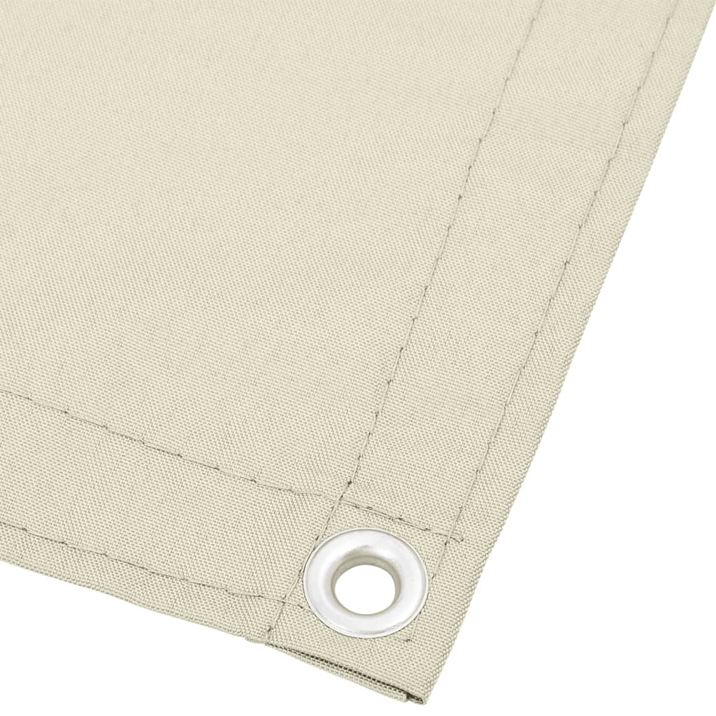 Balkon-Sichtschutz 100 % Polyester-Oxford Creme