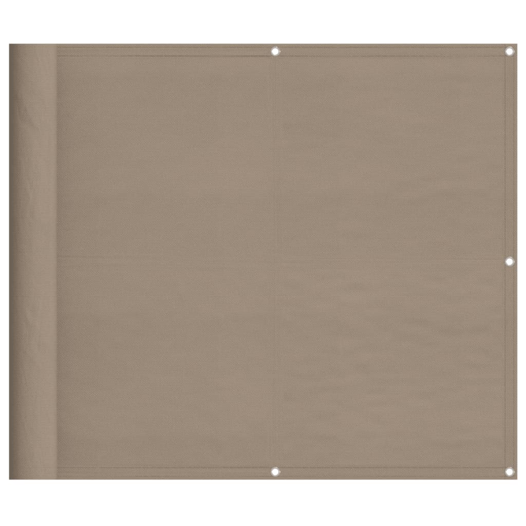 Balkon-Sichtschutz 100 % Polyester-Oxford Taupe