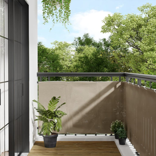Balkon-Sichtschutz 100 % Polyester-Oxford Taupe