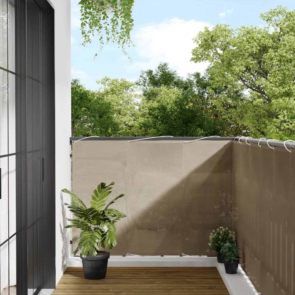 Balkon-Sichtschutz 100 % Polyester-Oxford Taupe