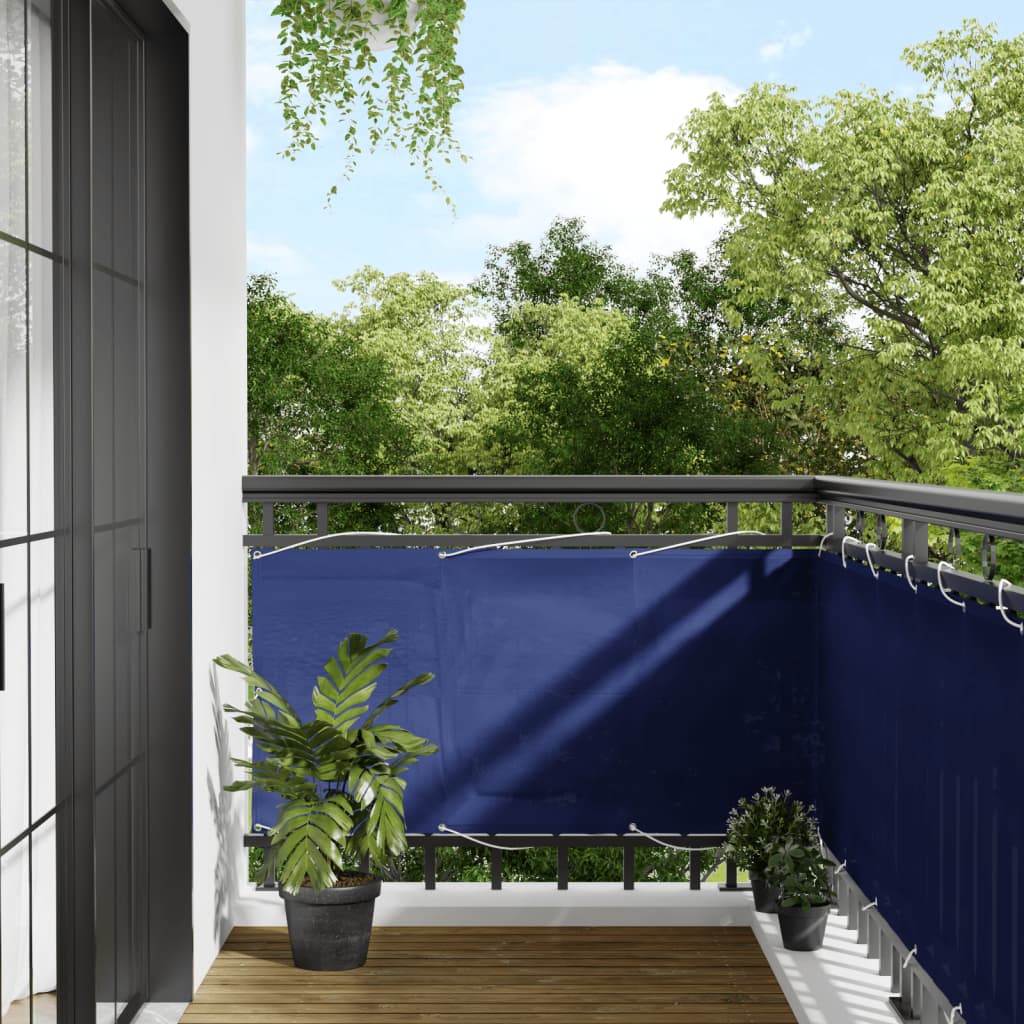 Balkon-Sichtschutz Oxford-Gewebe Blau