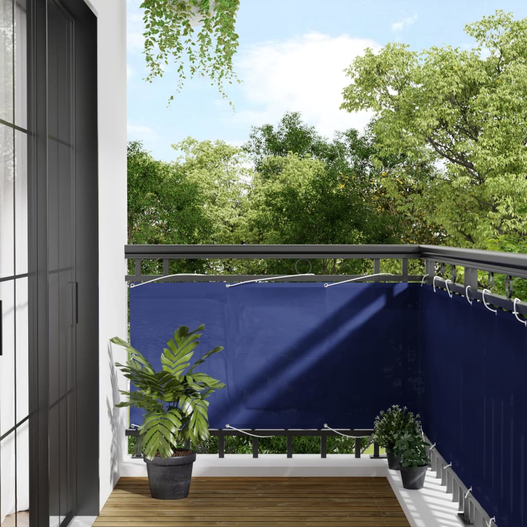 Balkon-Sichtschutz Oxford-Gewebe Blau