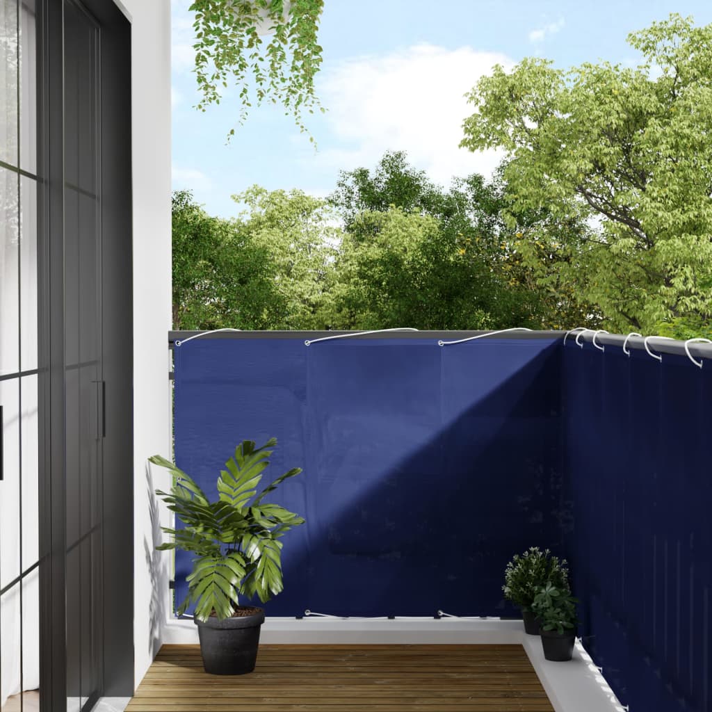 Balkon-Sichtschutz Oxford-Gewebe Blau