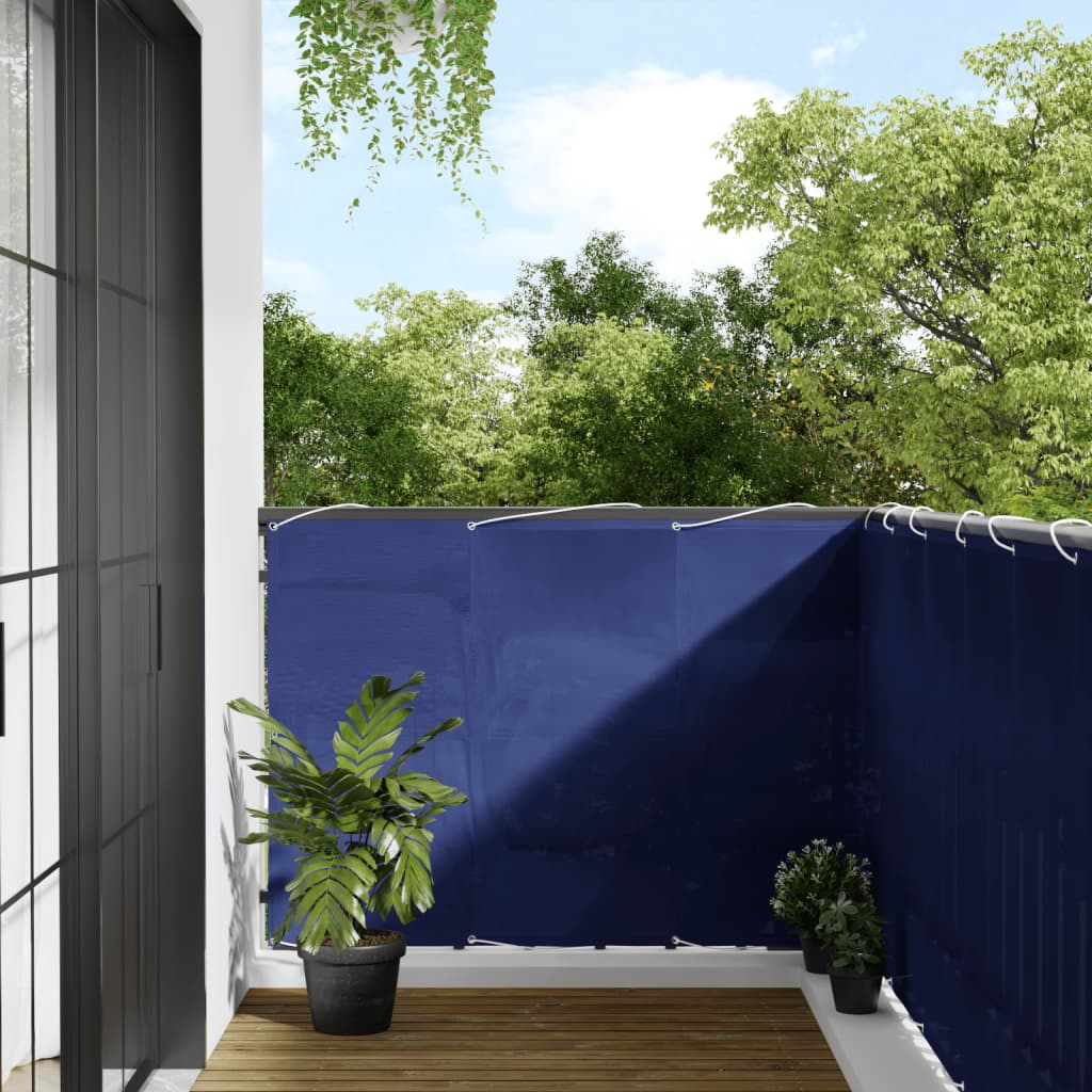 Balkon-Sichtschutz Oxford-Gewebe Blau