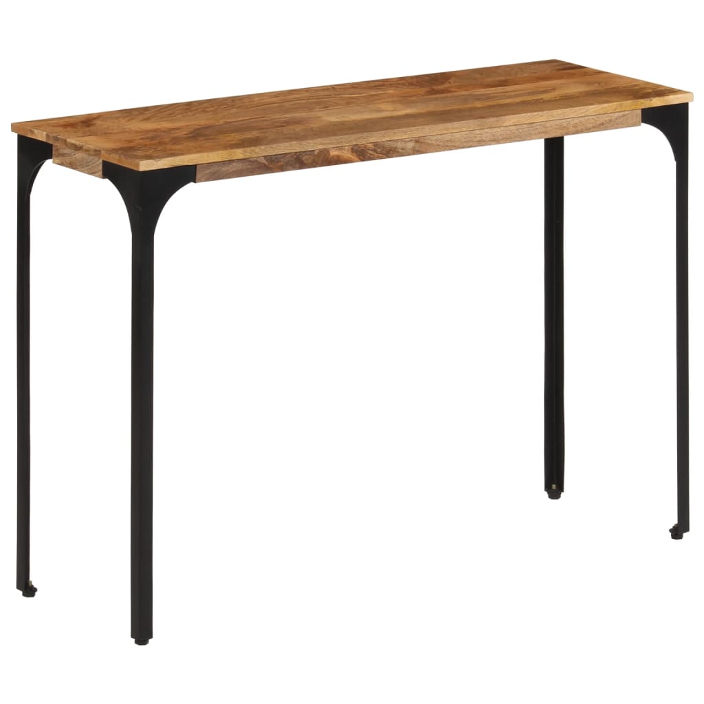 Konsolentisch 110X35X76 Cm Massivholz Mango Und Eisen