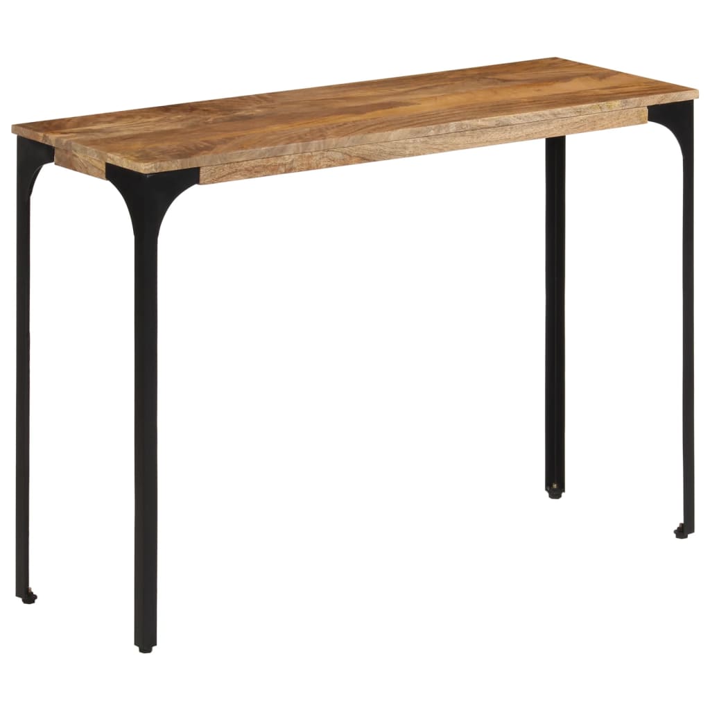 Konsolentisch 110X35X76 Cm Massivholz Mango Und Eisen