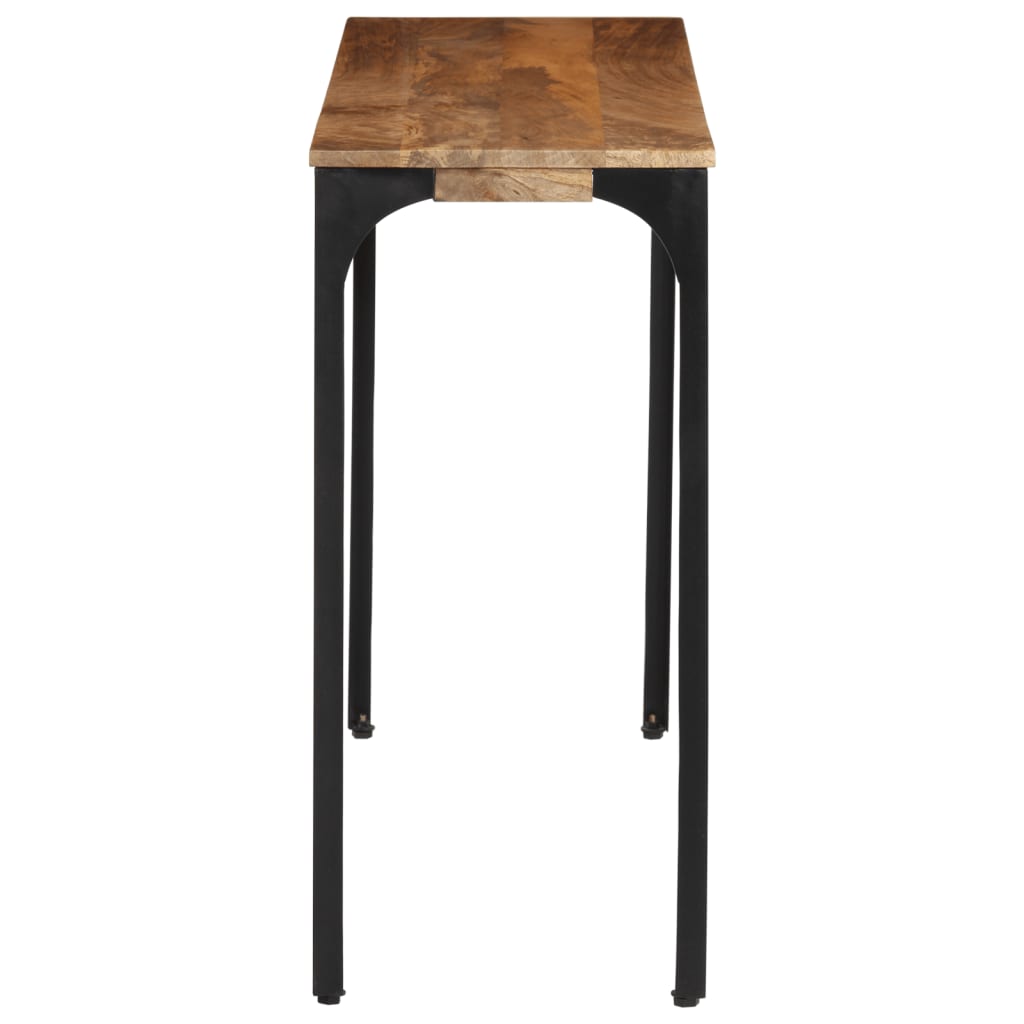 Konsolentisch 110X35X76 Cm Massivholz Mango Und Eisen