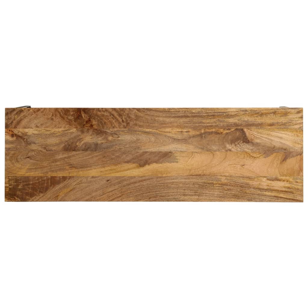 Konsolentisch 110X35X76 Cm Massivholz Mango Und Eisen
