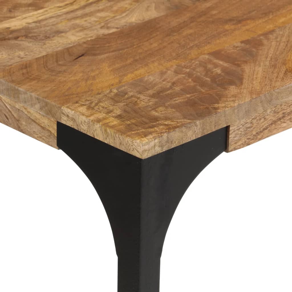 Konsolentisch 110X35X76 Cm Massivholz Mango Und Eisen