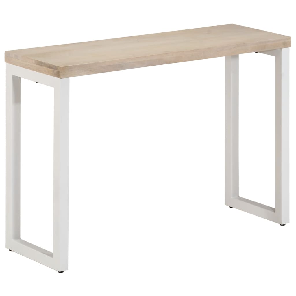 Konsolentisch Braun 110X35X76 Cm Massivholz Mango Und Eisen