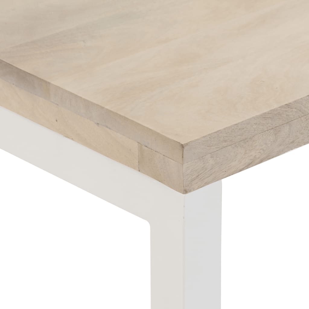 Konsolentisch Braun 110X35X76 Cm Massivholz Mango Und Eisen