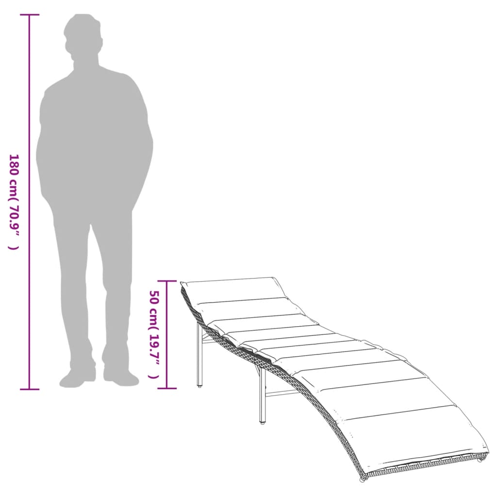 Sonnenliegen 2 Stk. Mit Tisch Poly Rattan