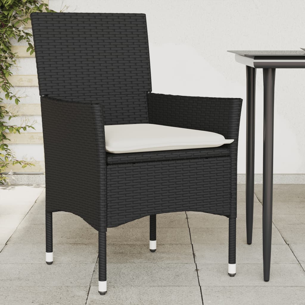 Gartenstühle Mit Kissen 2 Stk. Beige Poly Rattan