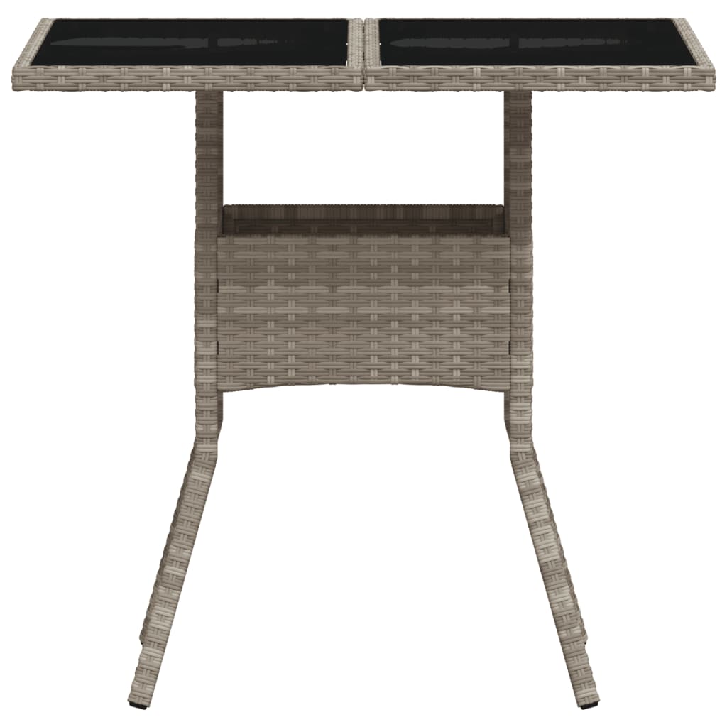 Gartentisch Mit Platte 80X80X75 Cm Poly Rattan