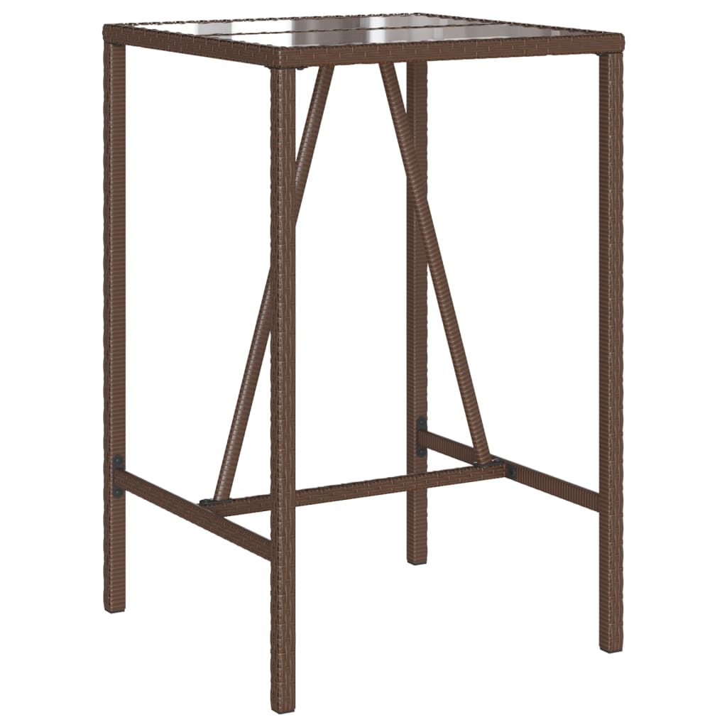 Garten-Bartisch Poly Rattan