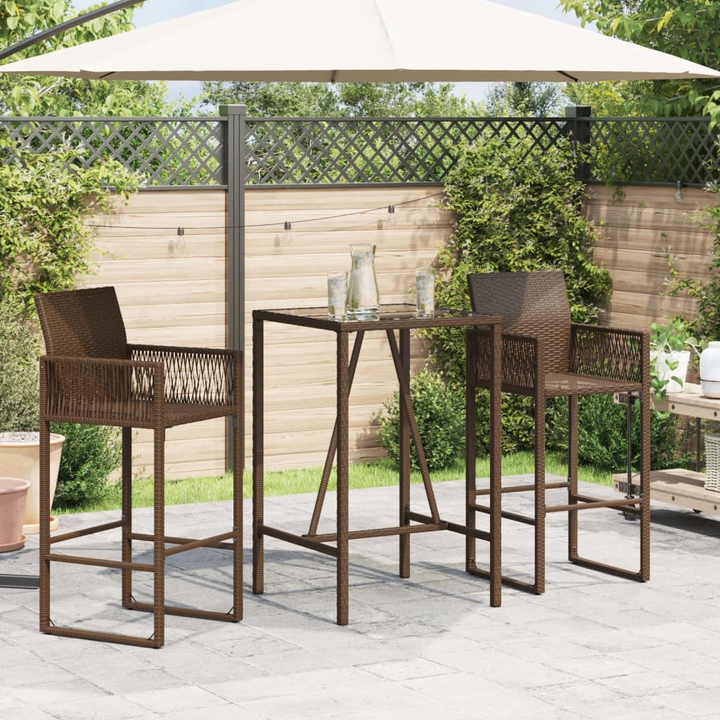Garten-Bartisch Poly Rattan