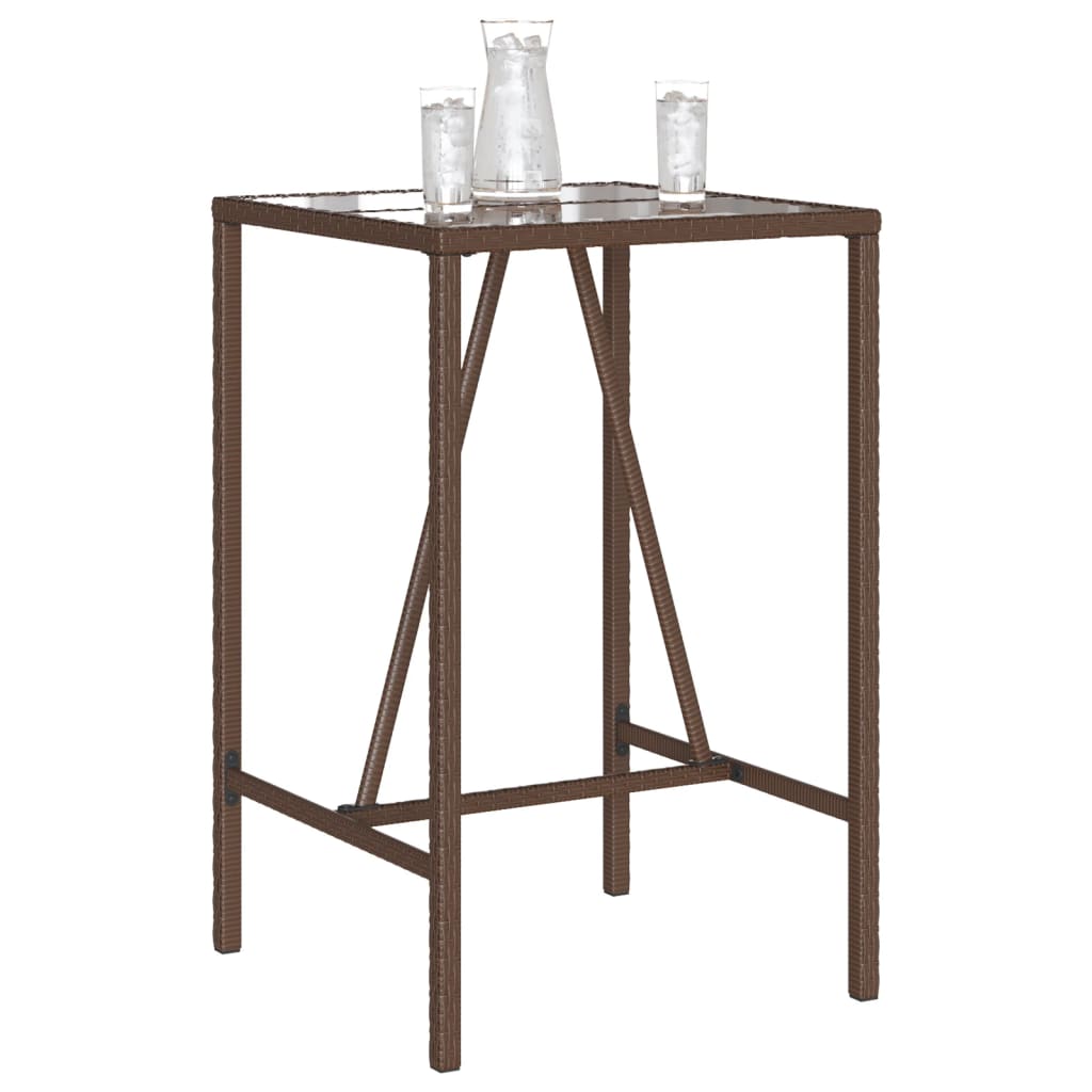 Garten-Bartisch Poly Rattan