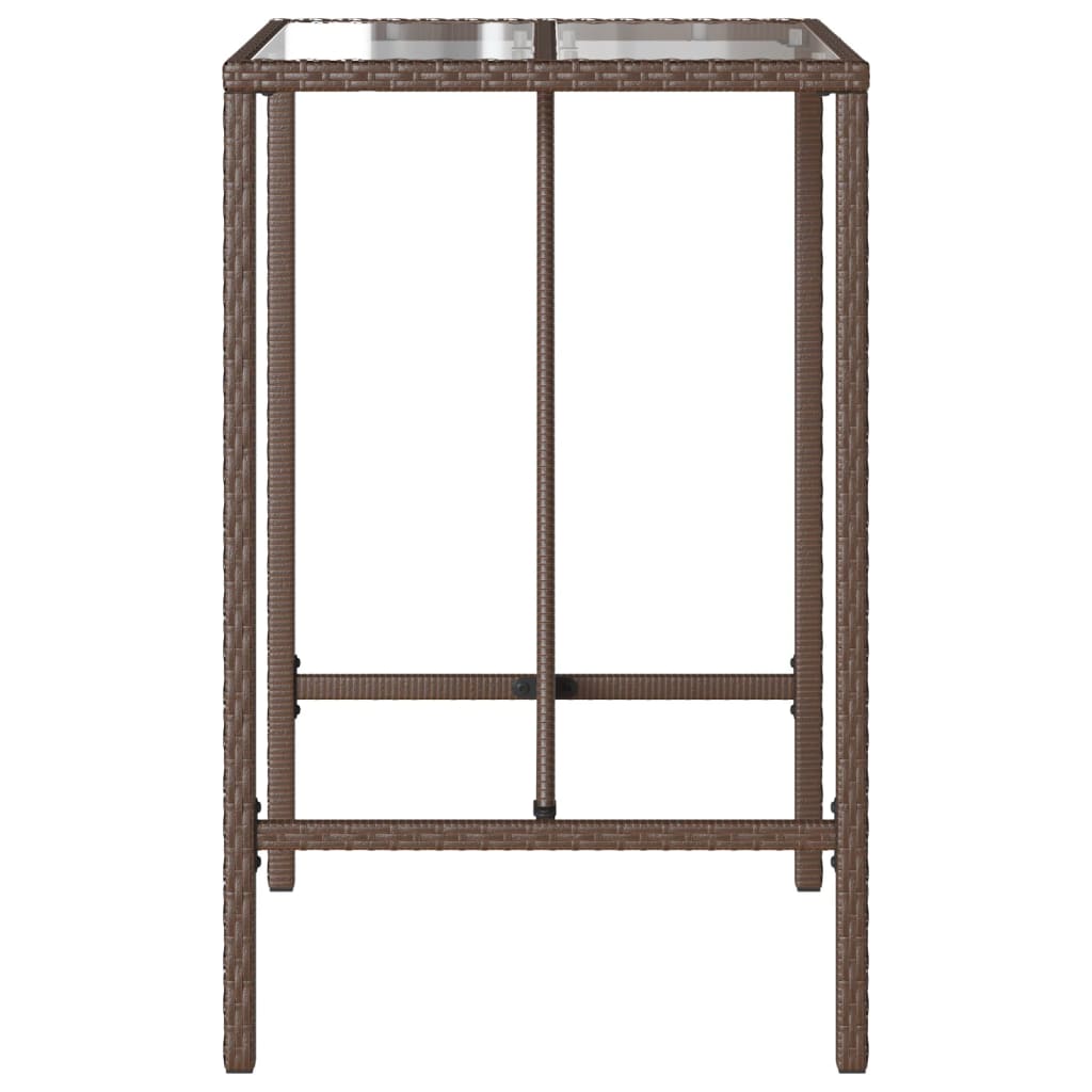 Garten-Bartisch Poly Rattan