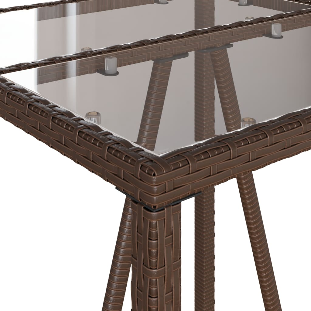 Garten-Bartisch Poly Rattan