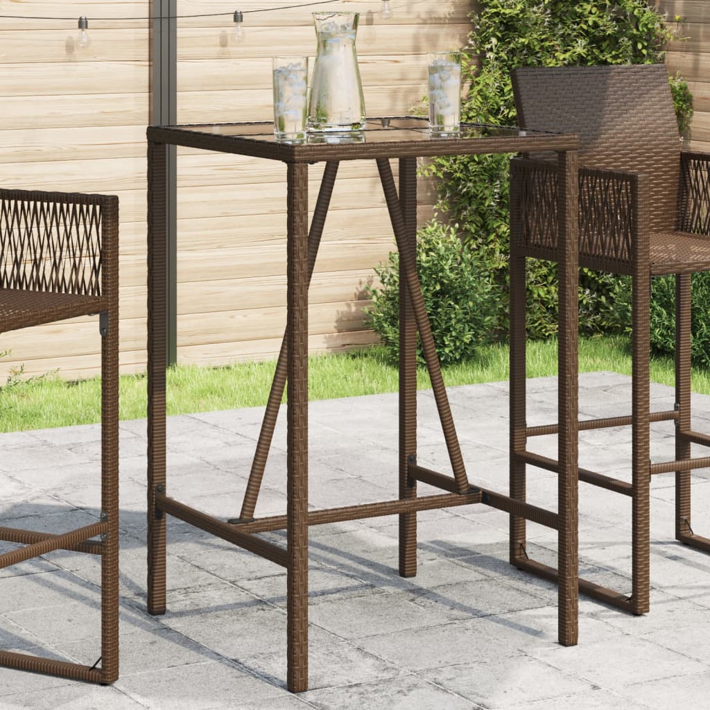 Garten-Bartisch Poly Rattan