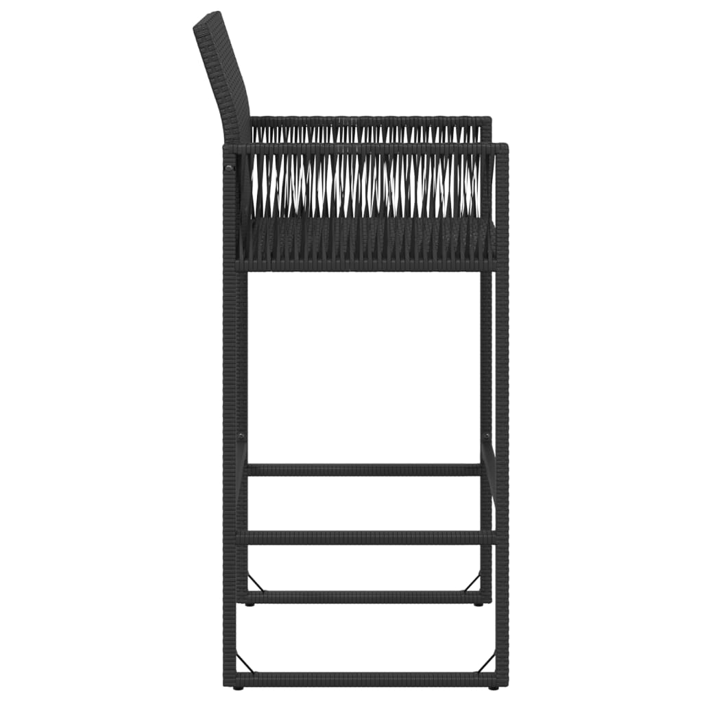 Garten-Barhocker 2 Stk. Poly Rattan