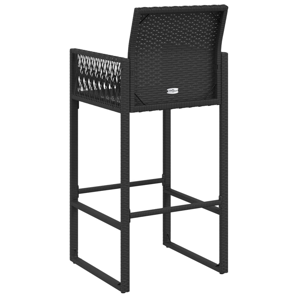 Garten-Barhocker 2 Stk. Poly Rattan