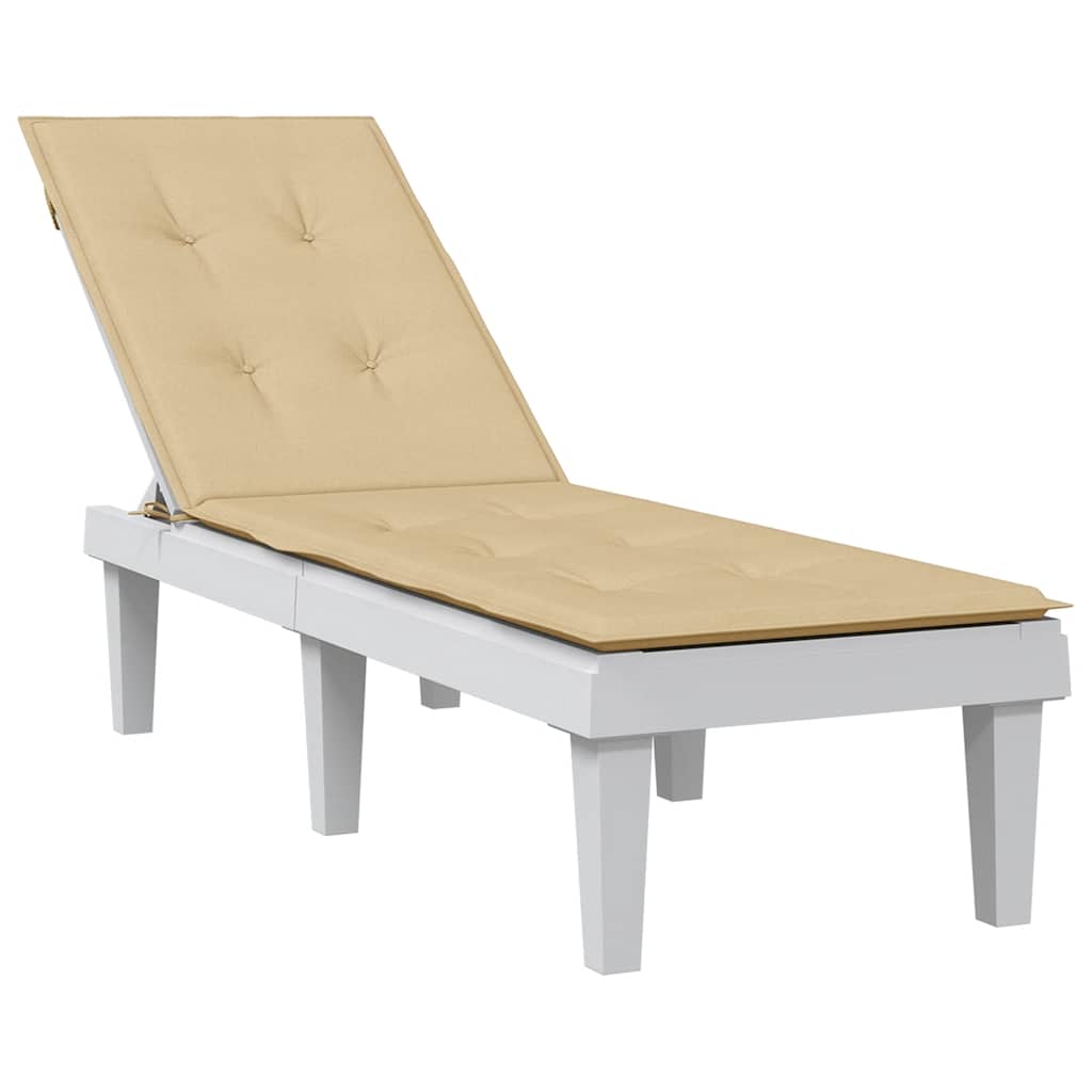 Liegestuhl-Auflage Melange Rot (75+105)X50X3 Cm Stoff