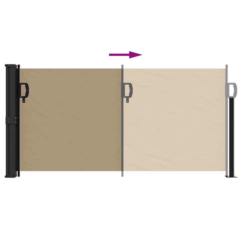 Seitenmarkise Ausziehbar Taupe