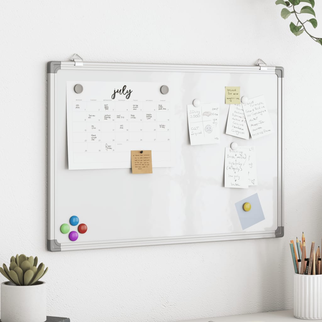 Magnetisches Whiteboard 40X30X1,7 Cm Aluminium