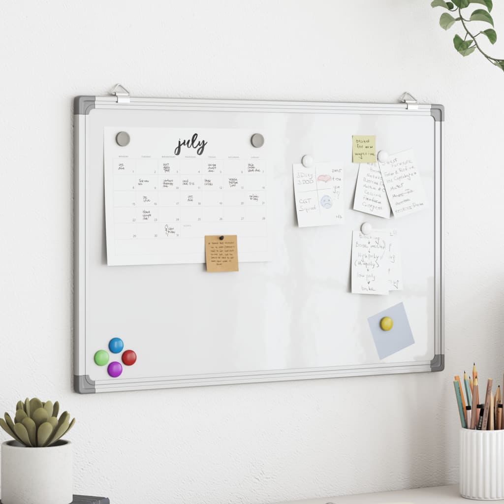 Magnetisches Whiteboard 40X30X1,7 Cm Aluminium