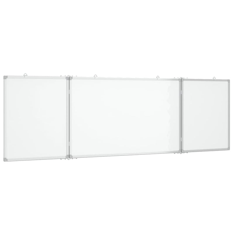Magnetisches Whiteboard Klappbar 160X50X1,7 Cm Aluminium