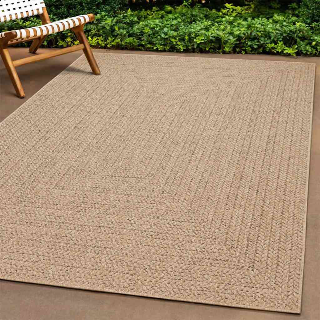 Teppich Zizur Jute-Optik Indoor Und Outdoor Braun
