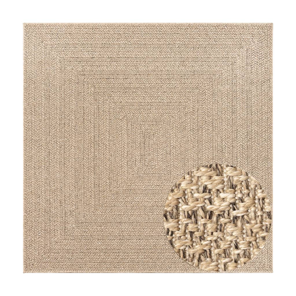 Teppich Zizur Jute-Optik Indoor Und Outdoor Braun