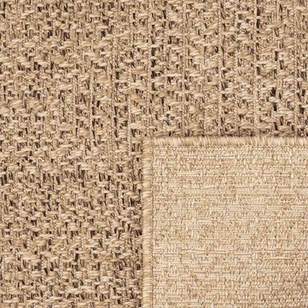 Teppich Zizur Jute-Optik Indoor Und Outdoor Braun
