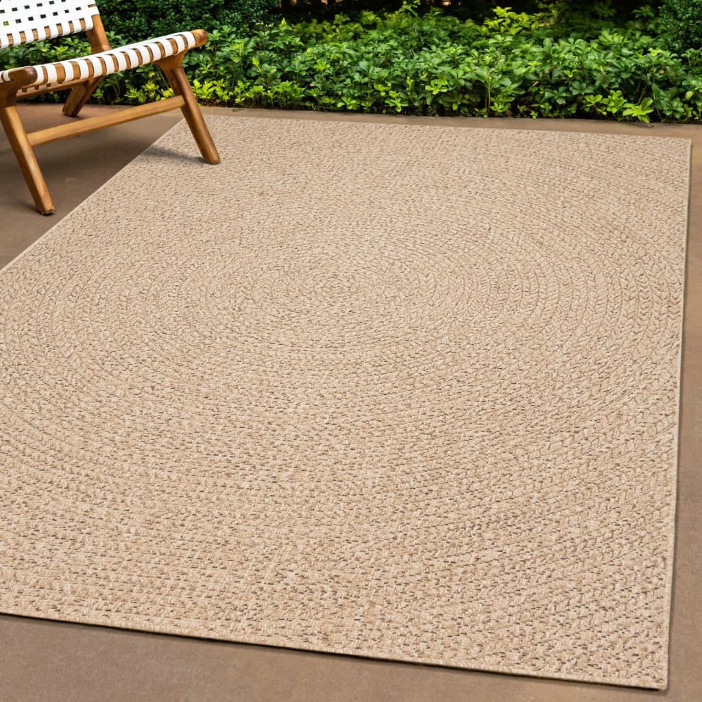 Teppich Zizur Jute-Optik Indoor Und Outdoor Braun