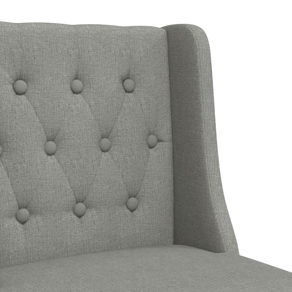 Barstühle 2 Stk. Massivholz Gummibaum Und Stoff