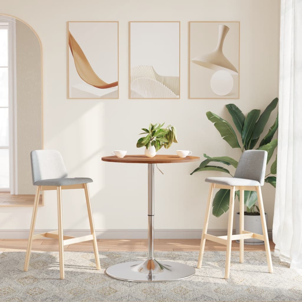 Bartisch Ø60X89,5 Cm Hellbraun