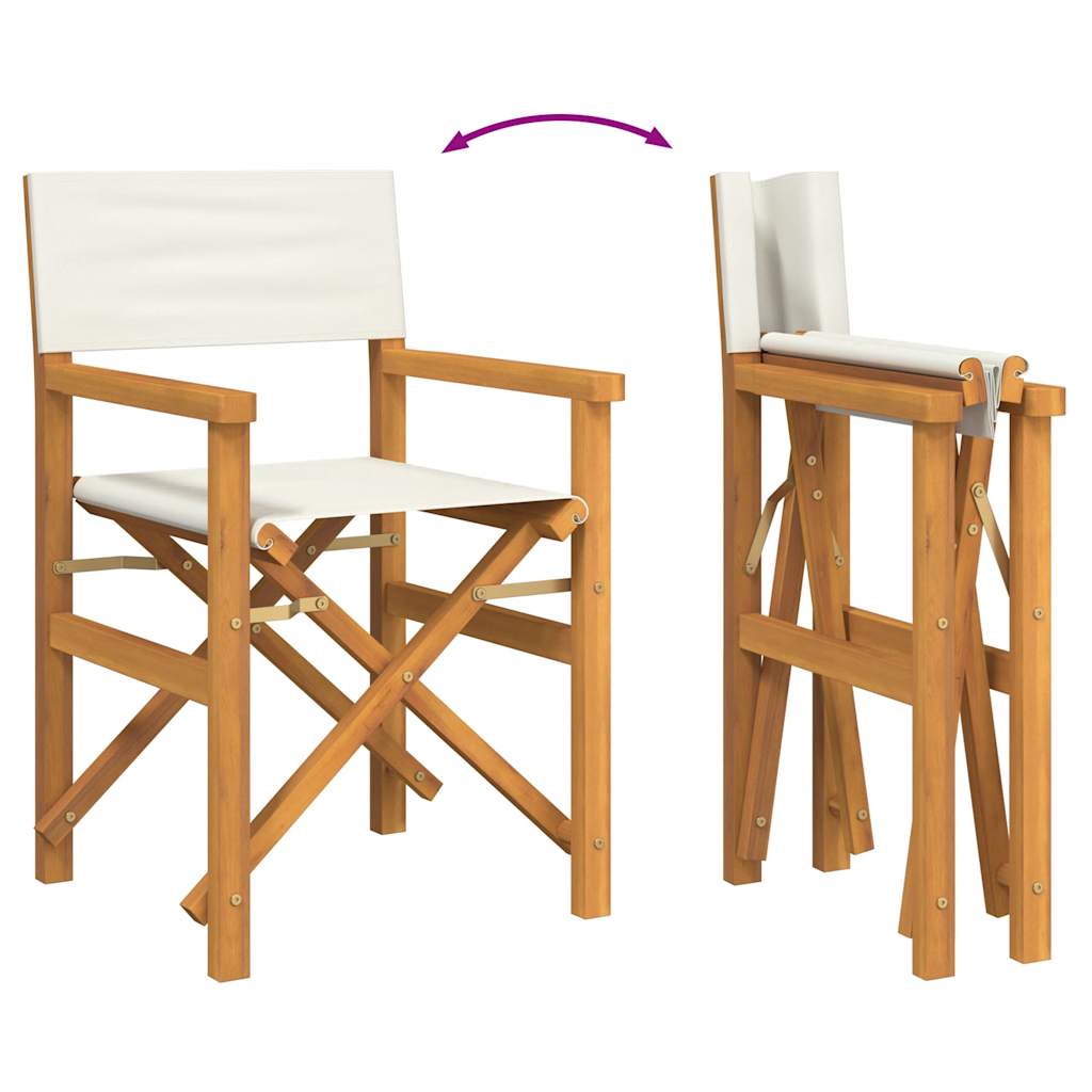 Regiestuhl Klappbar Massivholz Teak