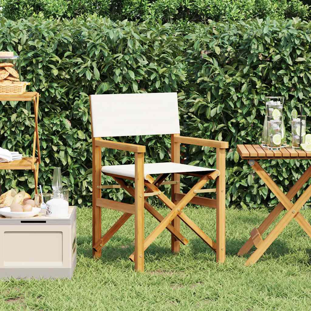 Regiestuhl Klappbar Massivholz Teak