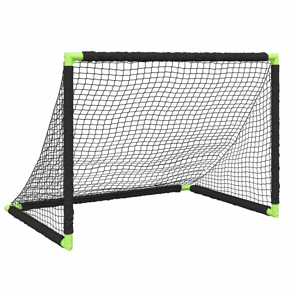 Fußballtor Für Kinder Klappbar Schwarz 90X64X64 Cm