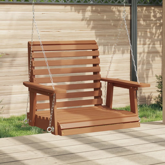 Garten-Hängestuhl Mit Metallketten Massivholz Tanne