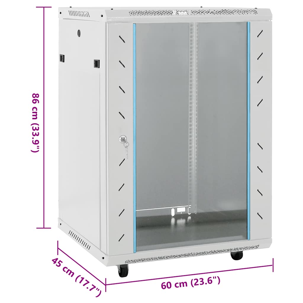 15U Netzwerkschrank Auf Rollen 19&quot; Ip20 60X45X86 Cm