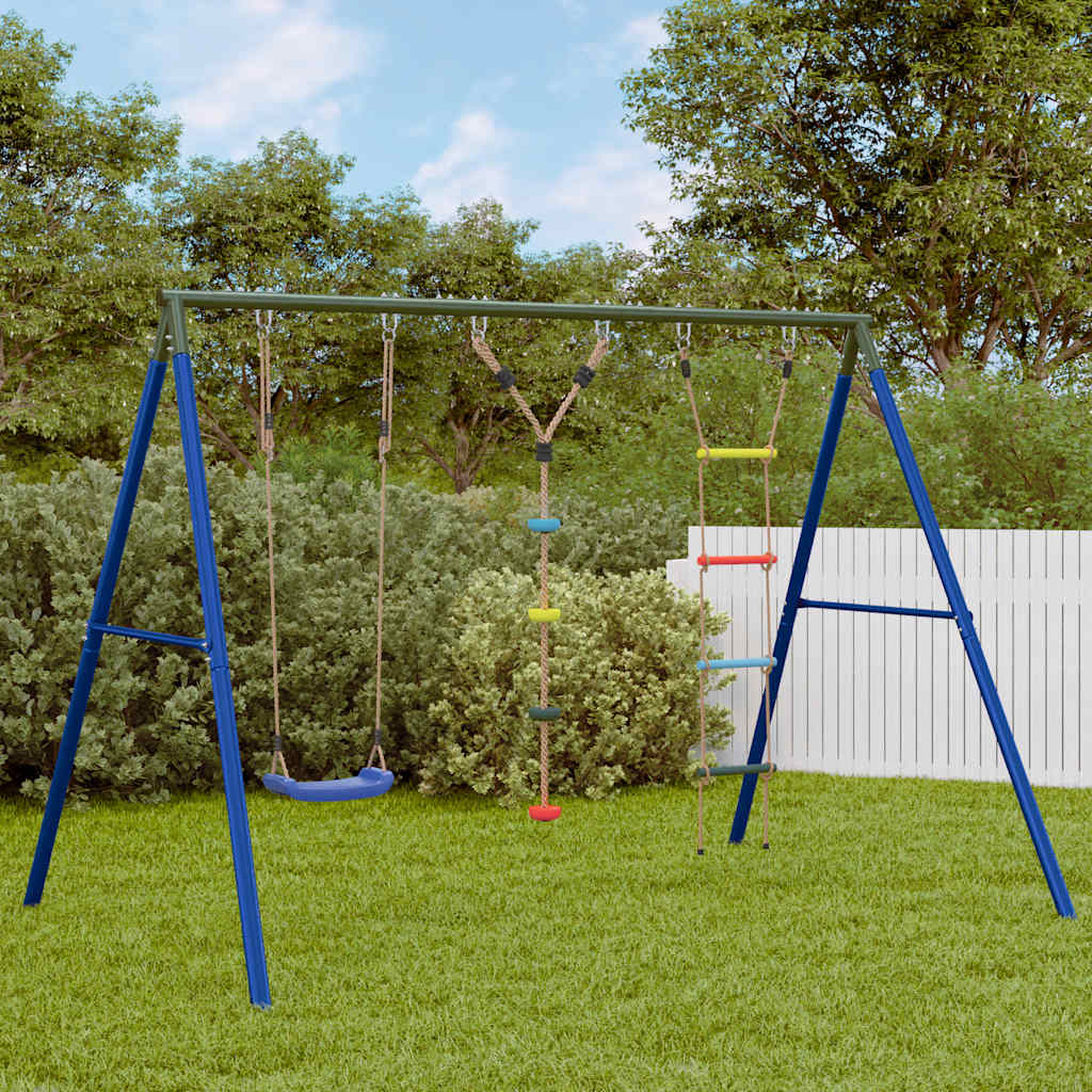 Schaukel-Set Mit Schaukelsitzen Trapez Und Kletterschaukel