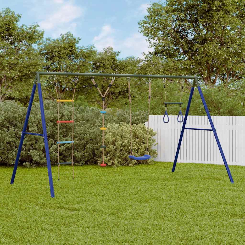 Schaukel-Set Mit Schaukelsitzen Trapez Und Kletterschaukel