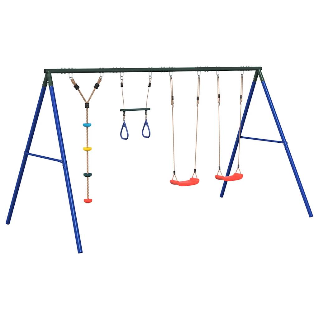 Schaukel-Set Mit Schaukelsitzen Trapez Und Kletterschaukel